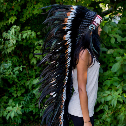 Brown Tipped War Bonnet - 130cm