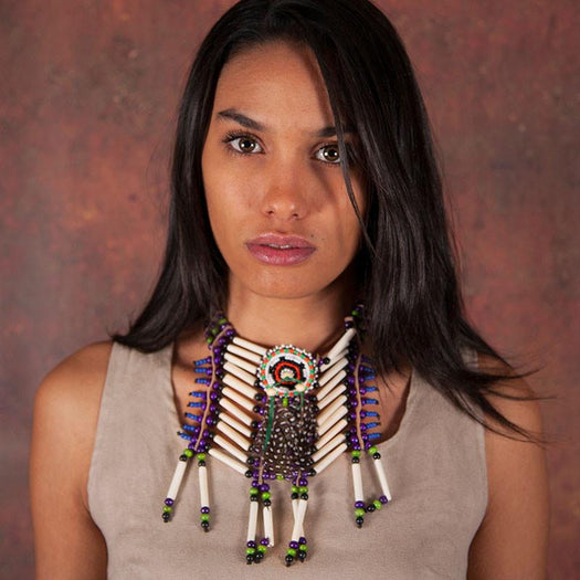 Beige-Purple Breastplate