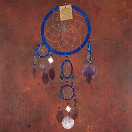 Royal-Blue Dreamcatcher With Shells