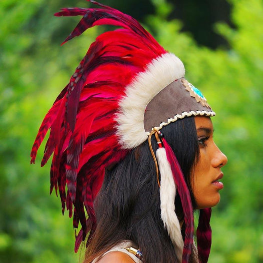 Red Feather Headdress by Novum Crafts