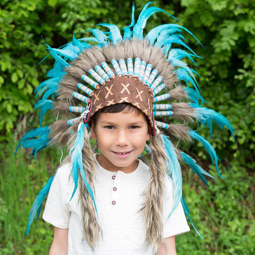 Kids Headdress - Aqua