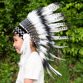 Kids Headdress - Monochrome