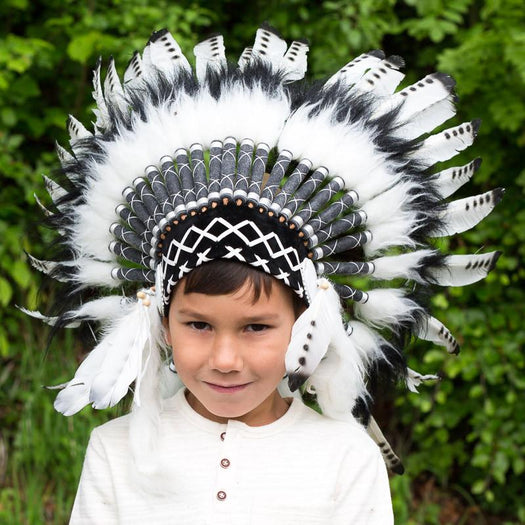 Kids Headdress - Monochrome