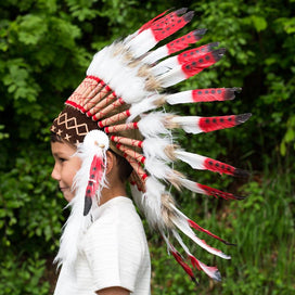 Kids Headdress - Mysterious Red