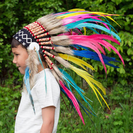 Kids Headdress - Rainbow