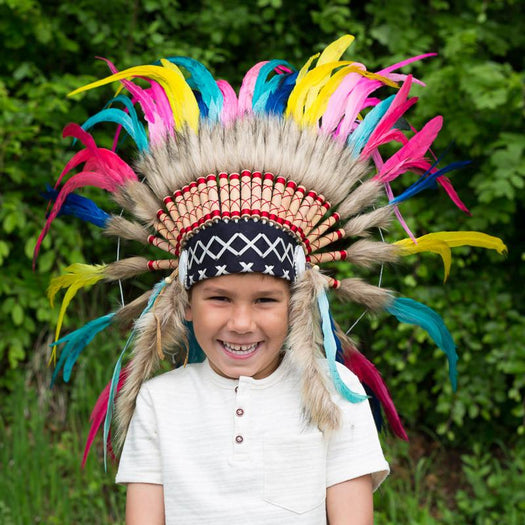 Kids Headdress - Rainbow