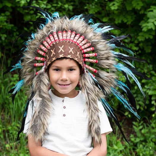 Kids Headdress - Turquoise