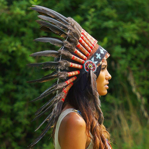 Black chief headdress by Novum Crafts