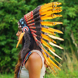 Orange Chief Headdress - 65cm