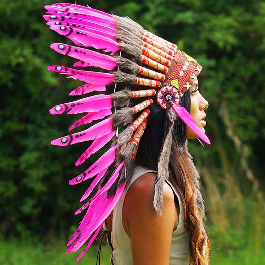 Sexy Pink Chief Headdress