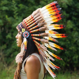 Rasta Style Chief Headdress - 65cm