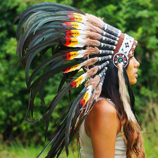 Rasta-style Native American Headdress by Novum Crafts