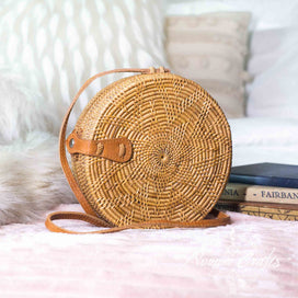 Round Rattan Bag (Medium) - Star Struck