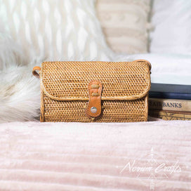 Rectangular Rattan Bag - Aurora