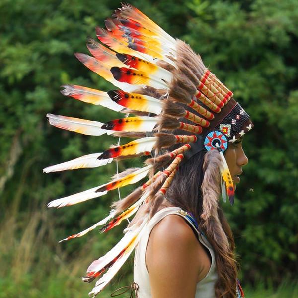 Rasta Style Chief Headdress 65cm