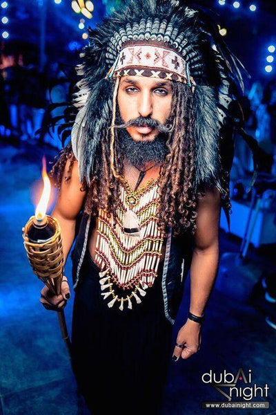 Multi-colored Maxi-Breastplate With Teeth